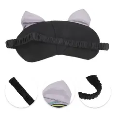 Unique Bargains Portable Elastic Strap Eye Mask Purple 1 Pc
