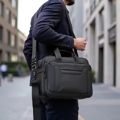 Briefcase Bag 15.6 Inch Laptop Messenger Bag Business Office Bag, Shoulder Bag