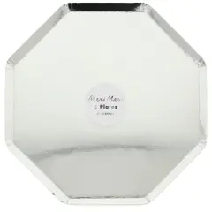 Meri Meri Silver Dinner Plates (Pack of 8)
