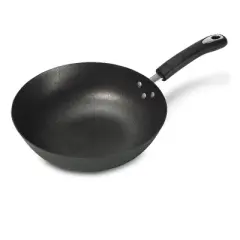 Starfrit Carbon Steel Wok with Handle (12.5-In.)