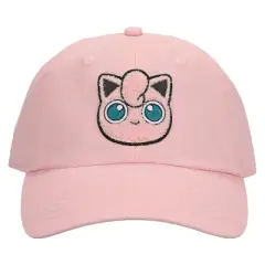 Pokemon Jigglypuff Chenille Patch Men's Pink Dad Hat