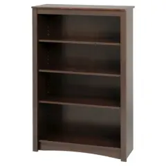 4 Shelf Bookcase Espresso - Prepac