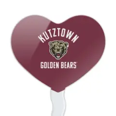 Kutztown Bear Heart Love Cupcake Picks Toppers Decoration Set of 6