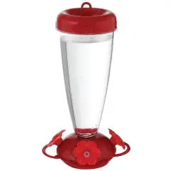 Perky-Pet Hummingbird 24 oz Plastic Nectar Feeder 4 ports