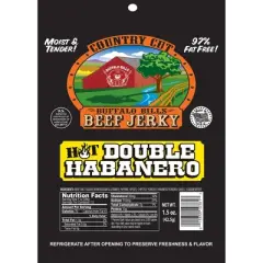 Buffalo Bills 1.5oz Double Habanero Country Cut Beef Jerky - Ten 1.5oz Packs