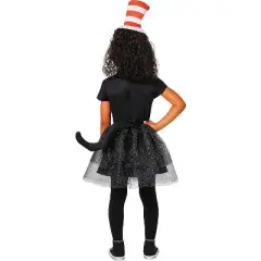 Dr. Seuss Girl's The Cat in the Hat The Cat Dress Halloween Costume Dress