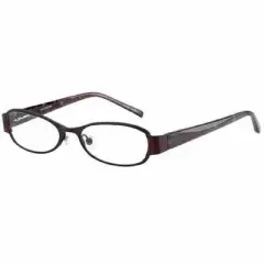 Jones New York J120 49mm Women's Metal Oval Designer Eyeglasses OR Blue Light Filter OR Reading Glasses in Purple