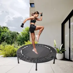 YONWAY 40 inch Foldable Mini Trampoline, for Adults or Kids Trampoline, Max Load 330 lbs, for Home Workouts