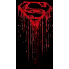 Superman Dripping S Shield Black Graphic Tee Toddler Boy to Youth Boy