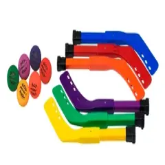 Shield Rainbow Scooter Sticks and Hotballs, 21 Inches, 6-Color Set