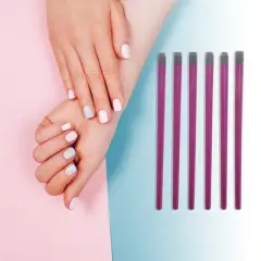 Unique Bargains Portable Nail Art Pen Rose Purple Gray 6 Pcs