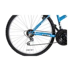 Titan Pathfinder Women's 18-Speed Front-Suspension Mountain Bike, 17-Inch Frame, 26-Inch Alloy Wheels, Baby Blue
