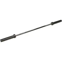 Amber Fight Gear Olympic 60" Barbell &ndash; Chrome Plated, 300 lb Capacity, Medium Knurling & Rotating Sleeves for Strength Training.