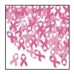 Beistle Fanci-Fetti Pink Ribbons, Each Pack is 1 oz, 4 packs included (4 Oz/Pkg) Multicolored