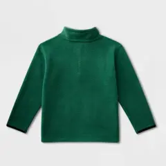 Toddler Boys' Adaptive Fleece Mock Neck Top - Cat & Jack&trade; Forest Green