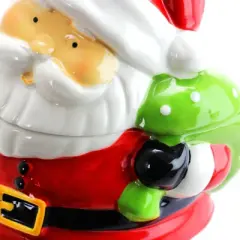 Gibson Jovial St. Nick 7.5 Inch Santa Holiday Cookie Jar