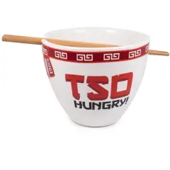 Boom Trendz Bowl Bop Tso Hungry Japanese Dinnerware Set | 16-Ounce Ramen Bowl, Chopsticks