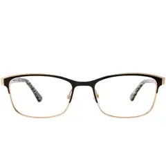 Etnia Barcelona  BKGD Unisex Rectangle Eyeglasses Black Golden 52mm