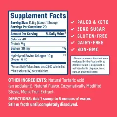 NativePath Wild Berry Collagen Peptides, 230 g, 8 oz, 20 Servings