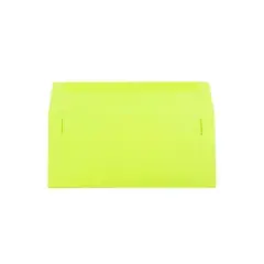 JAM Paper #10 Business Envelope 4 1/8" x 9 1/2" Lime Green 25/Pack (71091)