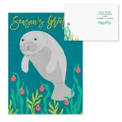 25ct Coastal Holiday Greeting Cards - Masterpiece Studio