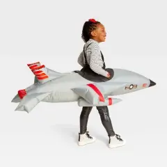 Kids' Fighter Jet Ride On Halloween Costume Inflatable Suits - Hyde and EEK! Boutique&trade; Gray One Size Fits Most