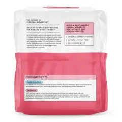 The Honey Pot Company, Herbal Post-Partum Pads with Wings, Organic Cotton Cover - 12ct