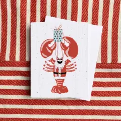Lobstah Santa Greeting Card Pack Set (8 ct.) by Ramus & Co