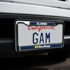 UC San Diego Alumni Logo Full Size Standard License Plate Metal Frame