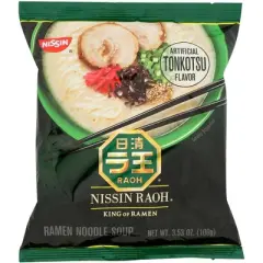 Nissin Raoh Ramen Noodle Soup Umami Tonkotsu - Case of 6 - 3.53 oz
