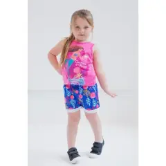 Disney Princess Ariel Girls Tank Top and Active Retro Dolphin Shorts Toddler to Big Kid