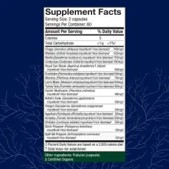 Host Defense MyCommunity Capsules, Advanced Immune Support, Mushroom Supplement with Lion's Mane and Reishi, Unflavored