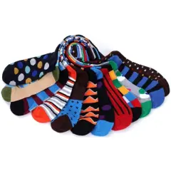 Gallery Seven - Men's Funky Colorful Dress Socks 12 Pack