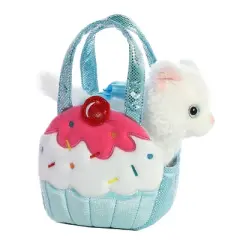 Aurora Fancy Pals 7" Sweets Blue Kitten Pet Carrier Blue Stuffed Animal