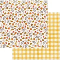 American Crafts Farmstead Harvest Patterned Double-Sided Cardstock 12"X12"