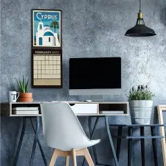 Americanflat 12 Month 2023 Calendar  - Monthly Format Large Wall Calendar - Hanging Wall Planner 10x26 Inches When Open