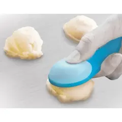Talisman Designs 2-in-1 Cookie Scoop Spatula, Blue