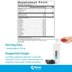 Klean Athlete Klean Isolate - Whey Protein Isolate - NSF Certified for Sport - Unflavored - 20 Servings