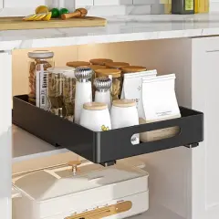 Kitchen Sink Storage Rack, Cabinet Pull-Out Storage Rack, Bowl and Dish Spice Rack, Multi-Purpose Kitchen Rack, Modern Simple Design