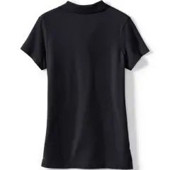 Lands' End School Uniform Girls Short Sleeve Feminine Fit Mesh Polo Shirt