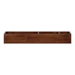 26" x 4" Hutton Wall Pocket Shelf Walnut Brown - Kate & Laurel All Things Decor