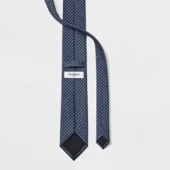 Men's Plaid Neck Tie - Goodfellow & Co&trade; Navy Blue One Size