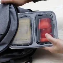 Home Mart Goods 10-Pack Meal Prep Reusable Plastic Compartment Containers