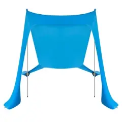 Monoprice 7-Foot, 4-Person Beach/Camp Sunshade, with UPF 50+ UV Protection, Stretchy and Lightweigh, Easy Shade for the Beach, Camping, Sports Events