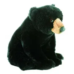 Aurora Flopsie 12" Blackstone Bear Black Stuffed Animal