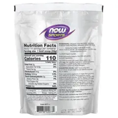 NOW Foods Sports, Organic Plant Protein Powder, Unflavored, 1 lb (454 g)