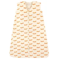 Touched by Nature Baby Boy Organic Cotton Sleeveless Wearable Sleeping Bag, Sack, Blanket, Fox