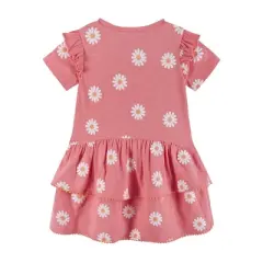 Andy & Evan Toddler Pink Daisy Ruffle Dress, Size 4T