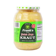 Frank's Polish Style Sauerkraut Shredded - Case of 12/32 oz