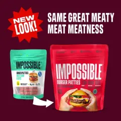 Impossible Burger Patties - Frozen - 24oz/6ct